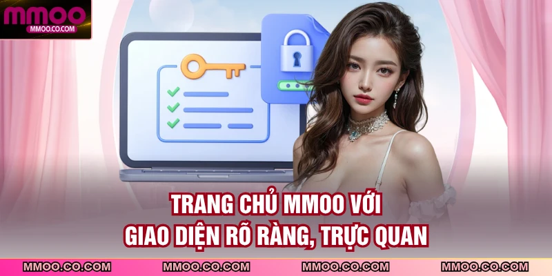 Trang chủ MMOO với giao diện rõ ràng, trực quan